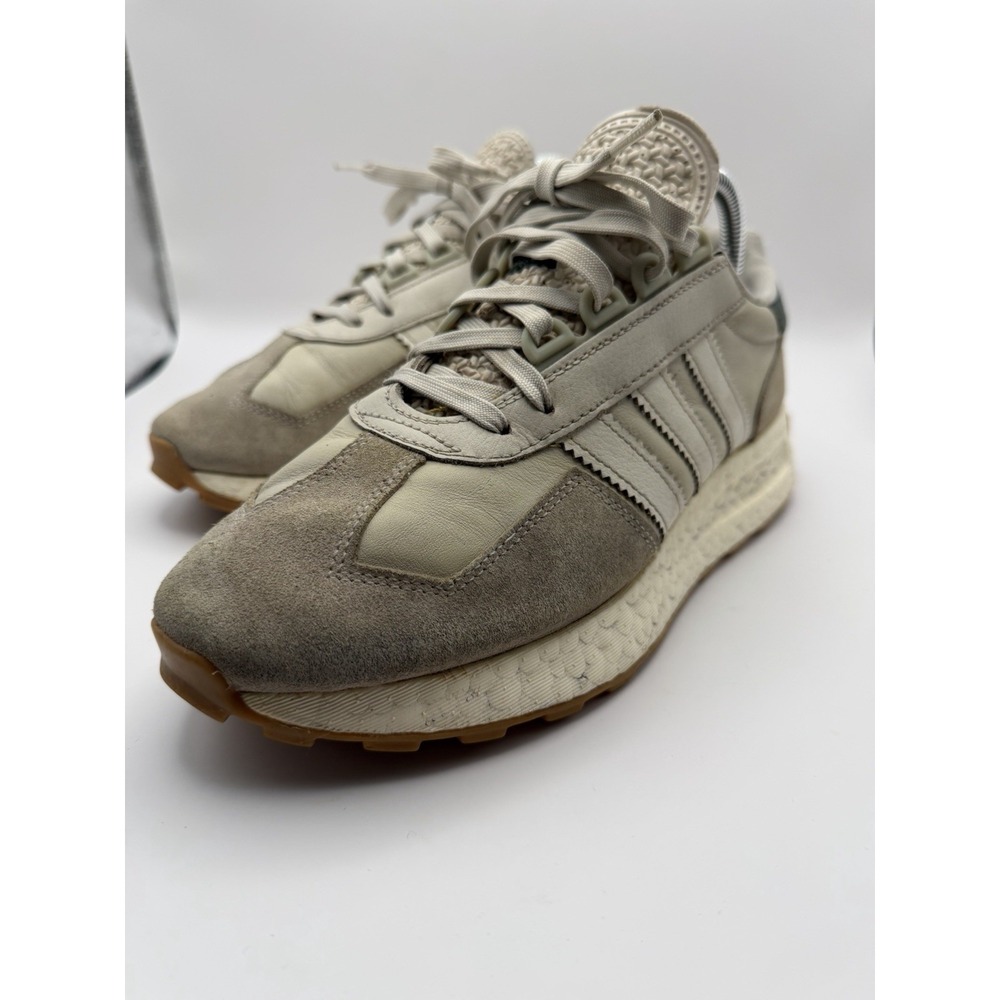 Adidas Retropy E5 Aluminium Green Oxide Men's Casual Running Shoes Size 8 - Picture 3 of 10